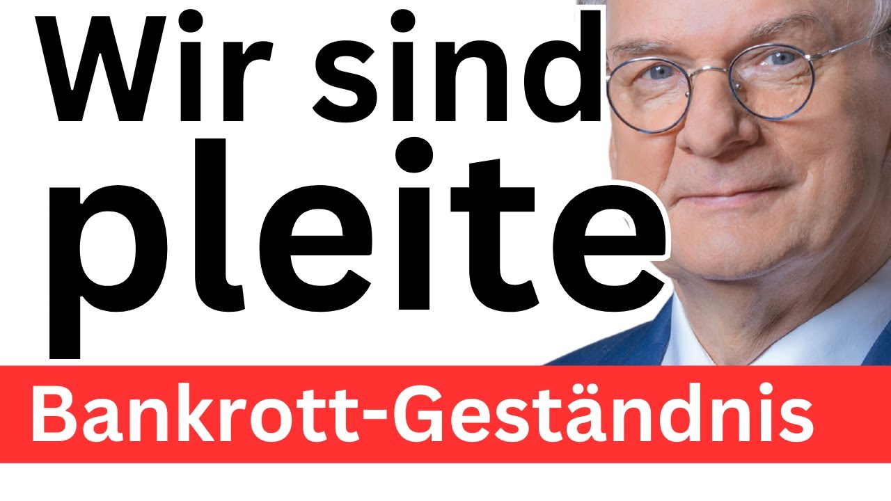 &bdquo;Wir sind pleite&ldquo; ❌ Reiner Haseloff CDU ❌