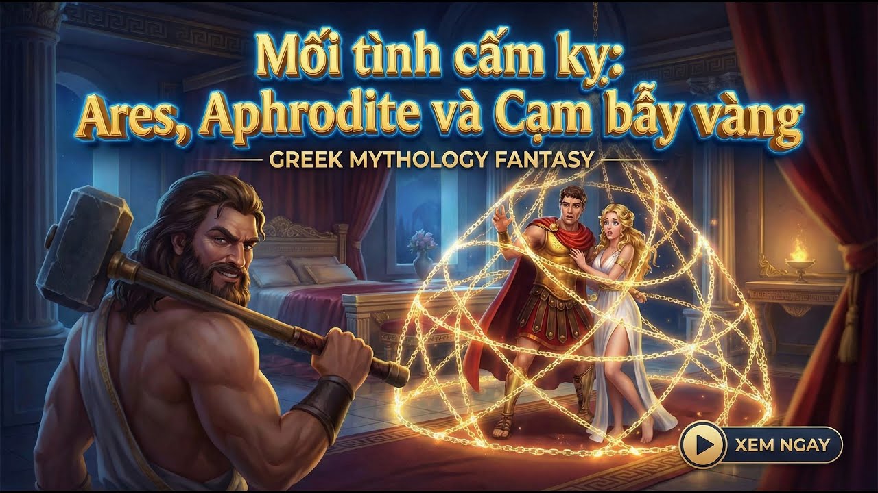 Mối tình cấm kỵ: Ares, Aphrodite và Cạm bẫy vàng  || Thần thoại Hy Lạp || (tập 12)