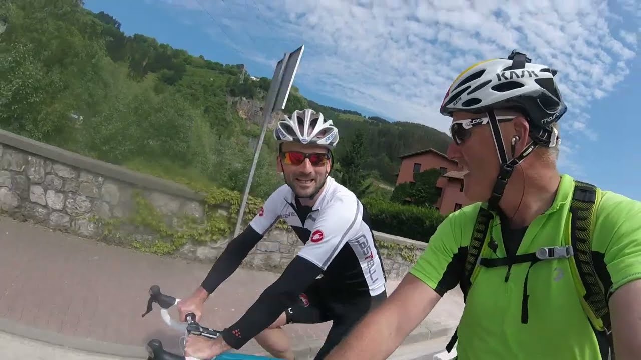 Cycling from Roscoff to Santander.