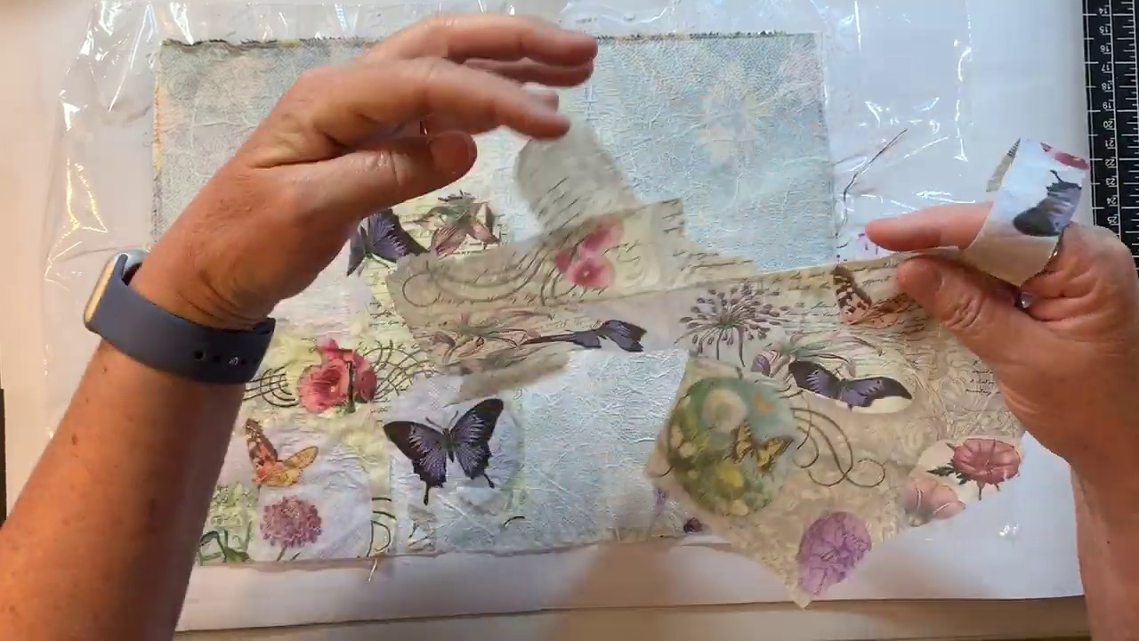 Mixed Media May! - Fabric Paper!
