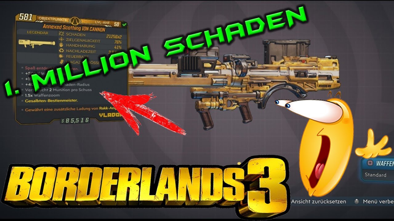 Borderlands 3 BL3 - Raketenwerfer 1. MILLION DAMAGE - Massiv - NEW DLC [Deutsch] HD+