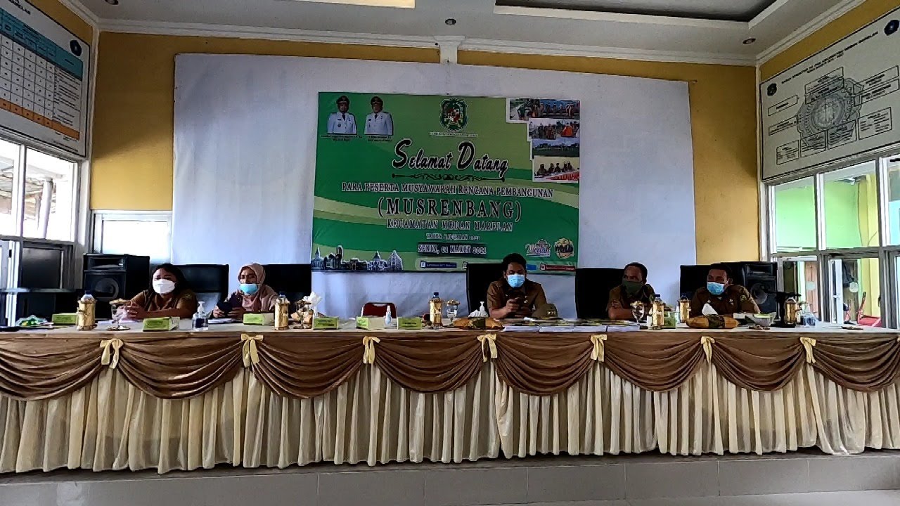 SENIN, 01/03/2021. MUSRENBANG KECAMATAN MEDAN MARELAN TAHUN 2021.