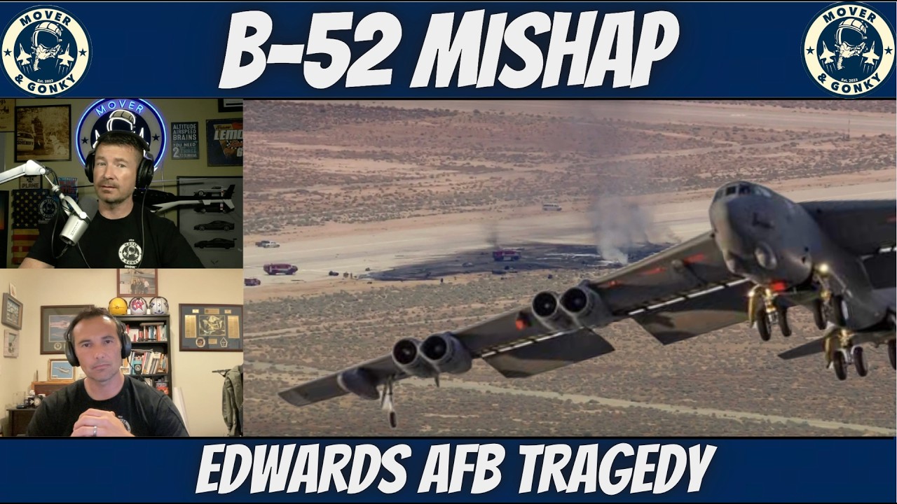 B-52 разбился на авиабазе Эдвардс
