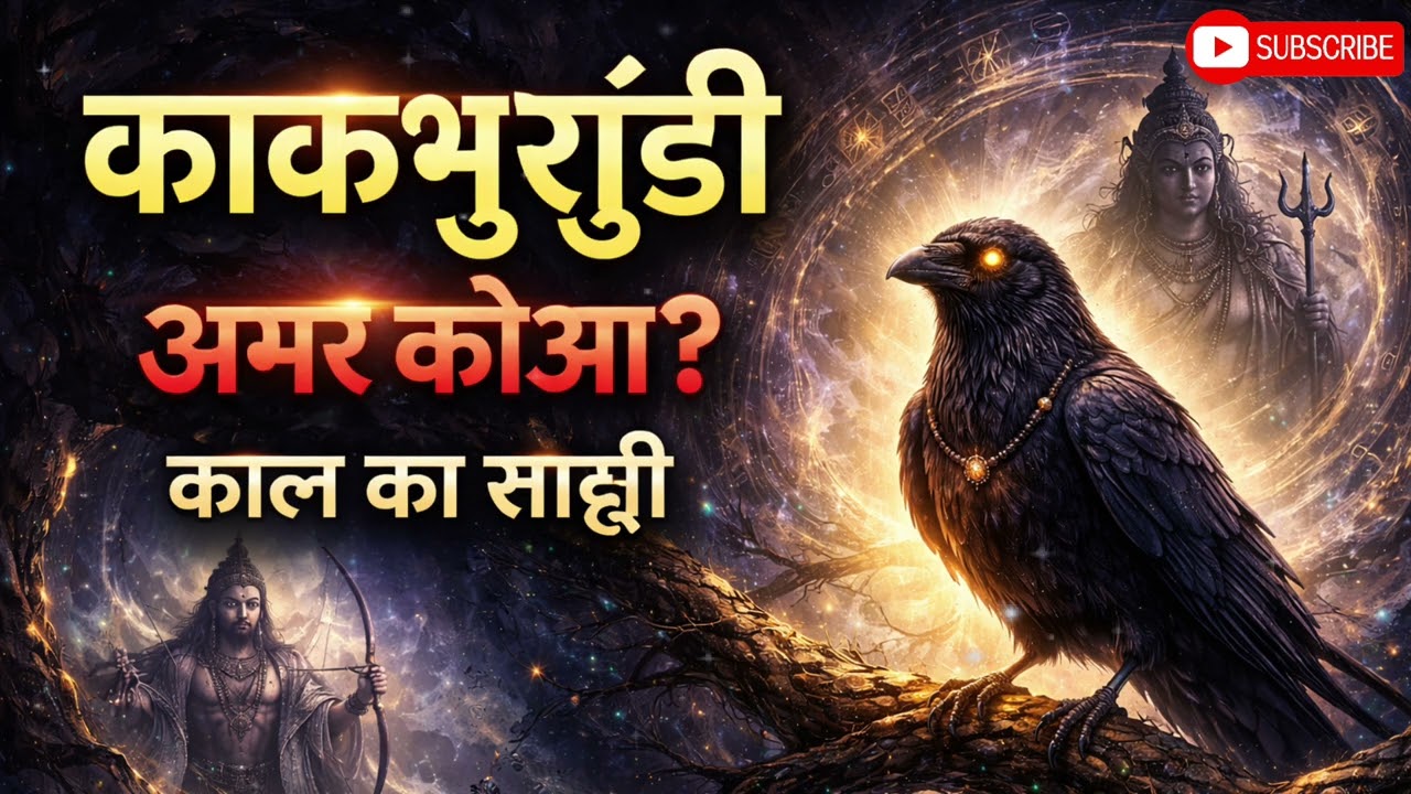 🪶 काकभुशुंडी की रहस्यमयी कथा | अमर कौआ जो काल का साक्षी है #katha #ramayan #viral #kahaniya #yt 