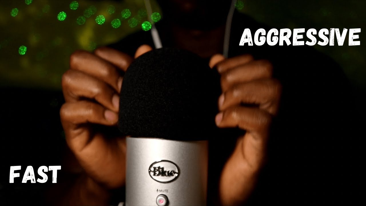 ASMR | Fast And Aggressive Mic Scratching (No Talking)