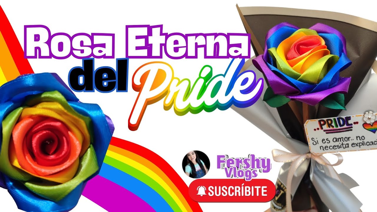Tutorial | Rosa Eterna del Orgullo | PRIDE DAY 2023 | Regalo Perfecto | Diferente y para siempre.