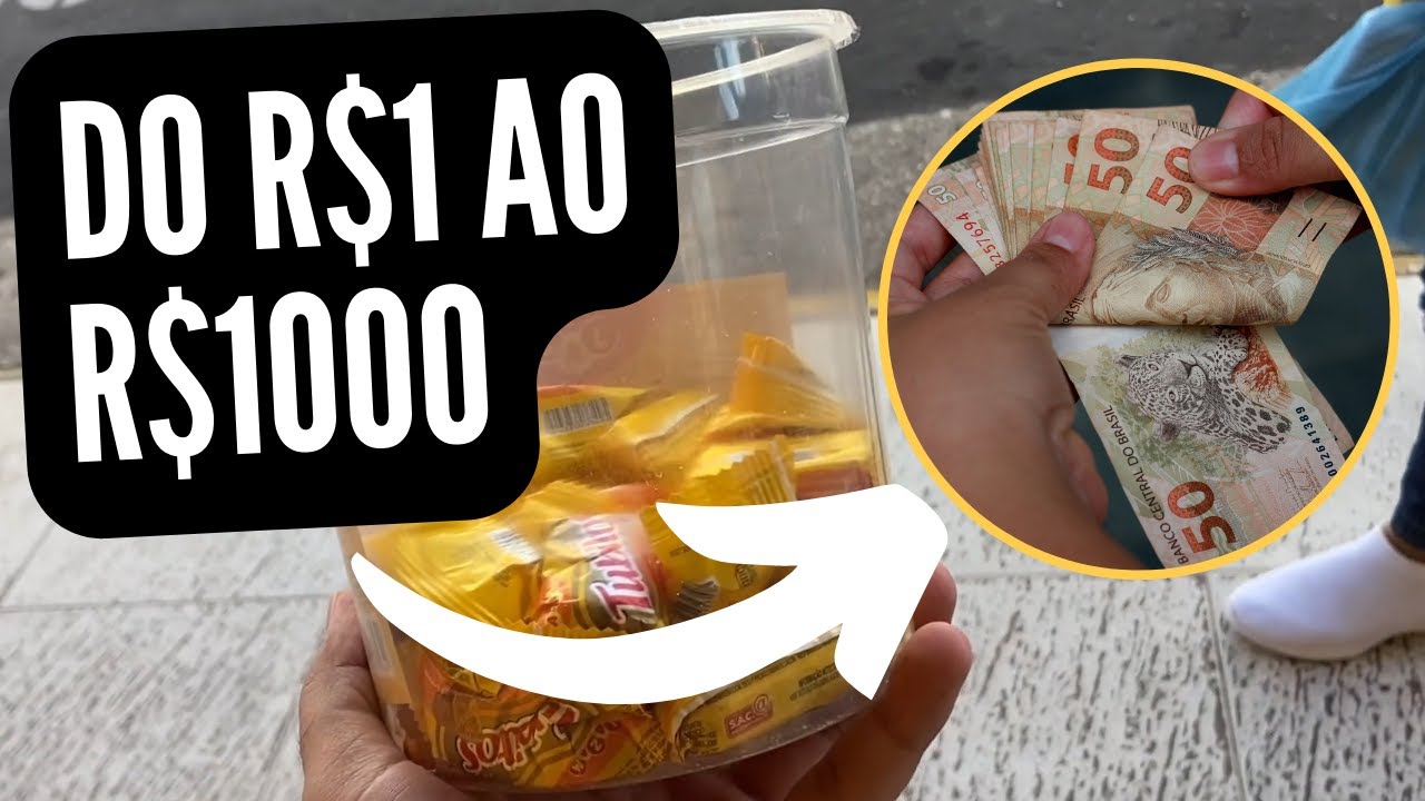DOS 1 AOS 1000 REAIS! VENDENDO PAÇOCA - Dia 1
