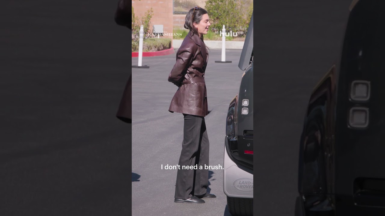 Kendall's messy hair is a vibe | The Kardashians | Hulu #shorts