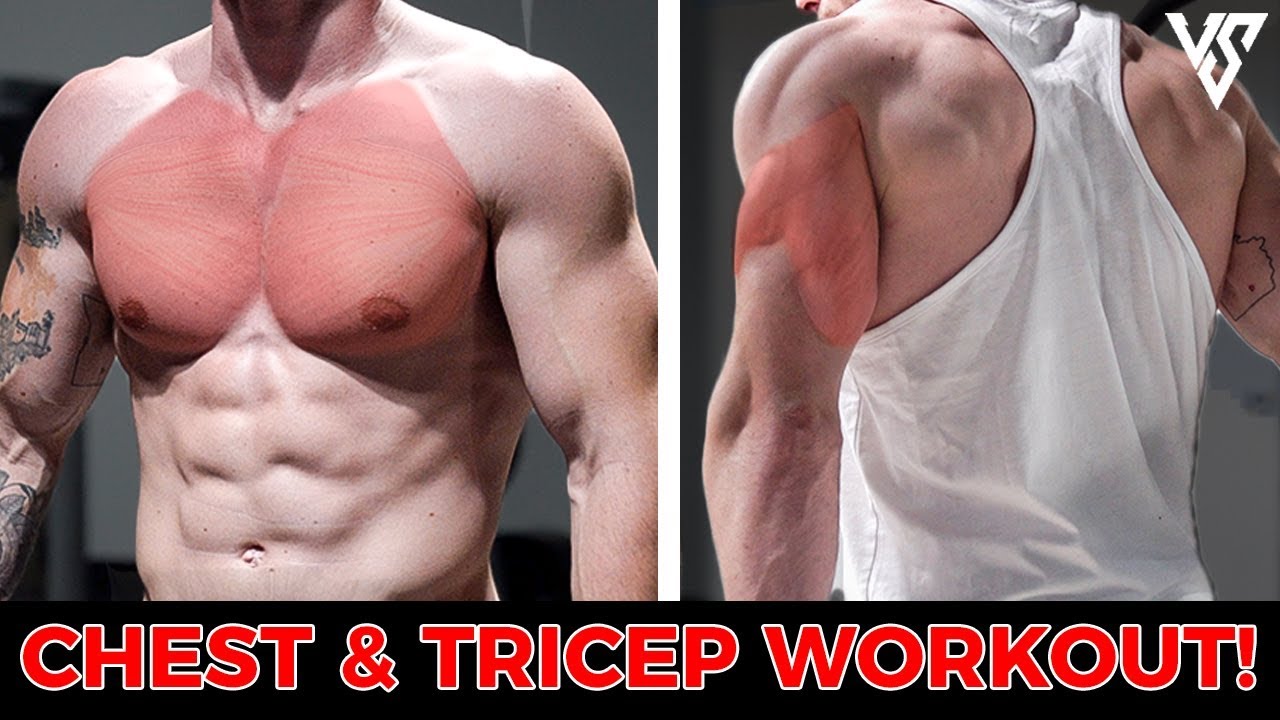 Chest and Tricep Workout to Build Size & Definition (3 SUPERSETS!) | V SHRED