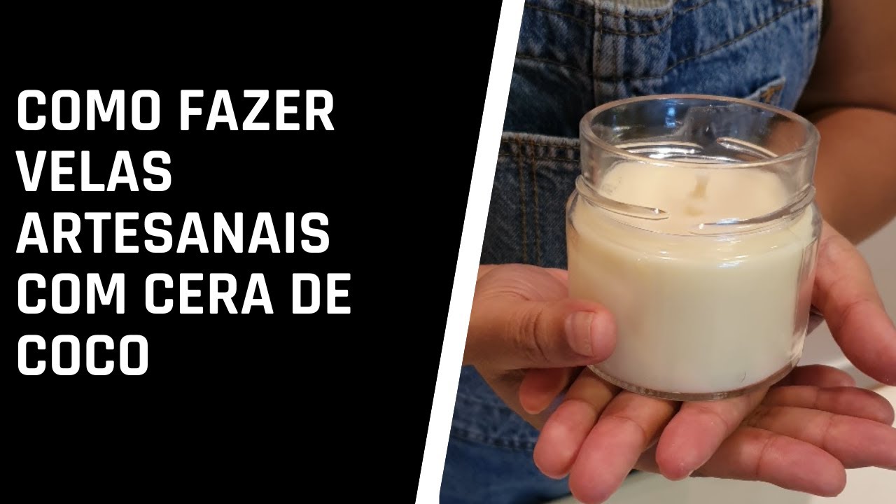 APRENDA A FAZER VELA COM CERA DE COCO
