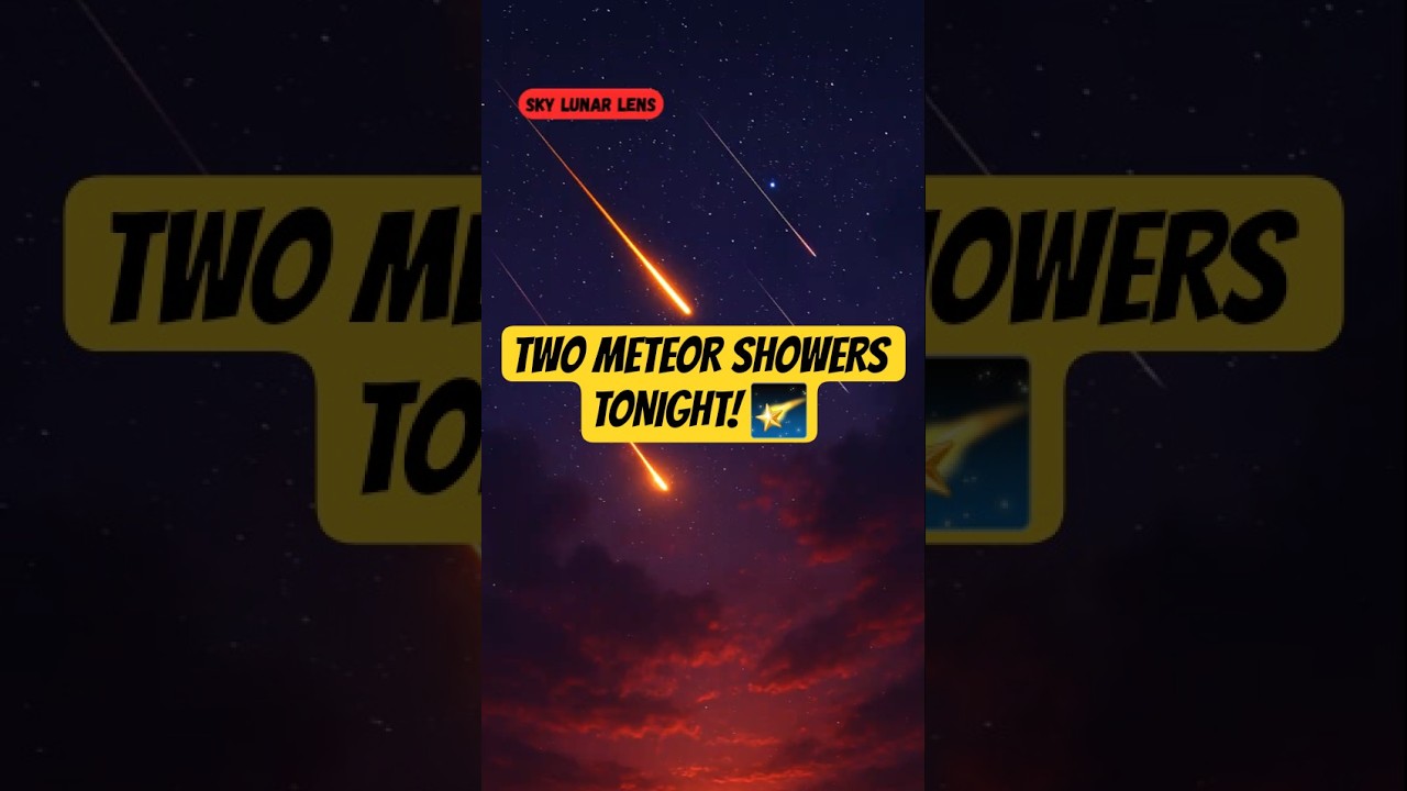 🚨 DOUBLE Meteor Shower Tonight!  Don&rsquo;t Miss This Rare Skywatching Night!   🌠