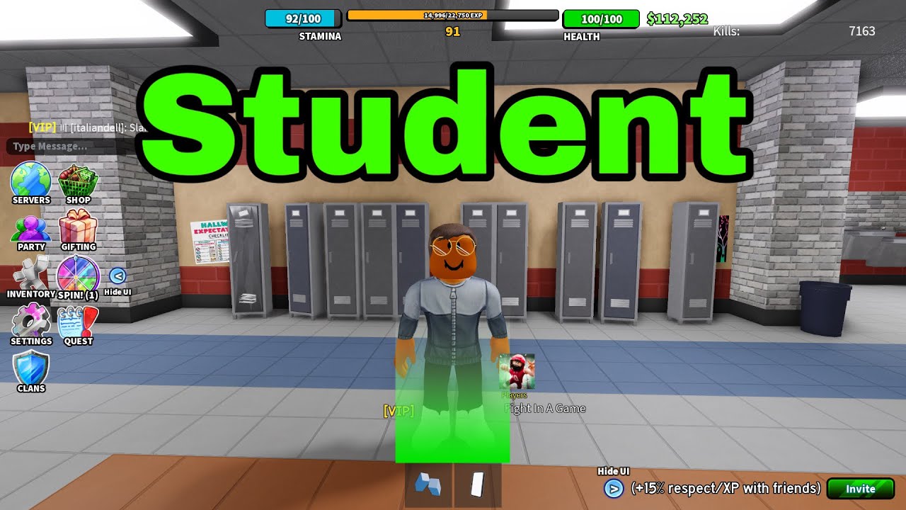 Trolling as a school STUDENT in Roblox Fight in a school!