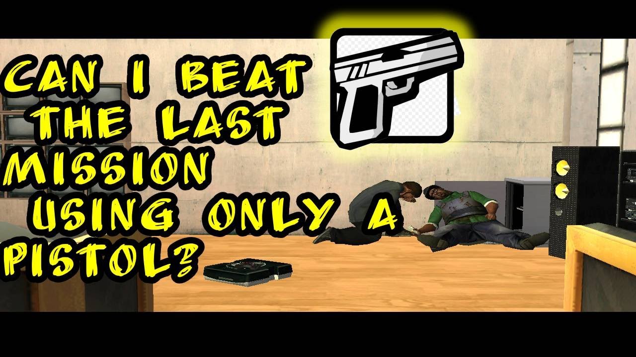 Can i beat the last mission in GTA San Andreas using only a pistol #gta #gtasanandreas #challenge