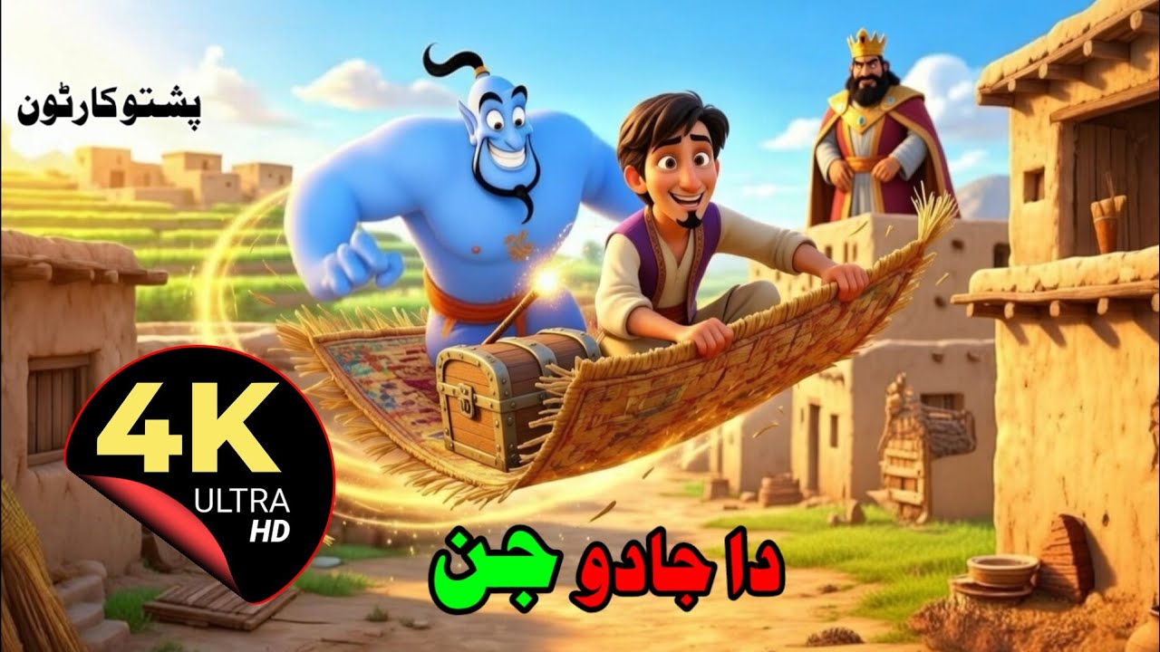 دا جادو جن.      (Magical Genie)  Pashto Cartoon 
