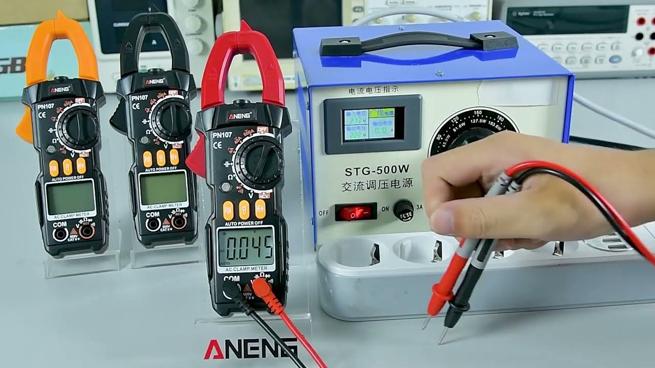 Цифровой токоизмерительный клещ ANENG PN107 с автоматическим диапазоном 4000 отсчётов для измерен...