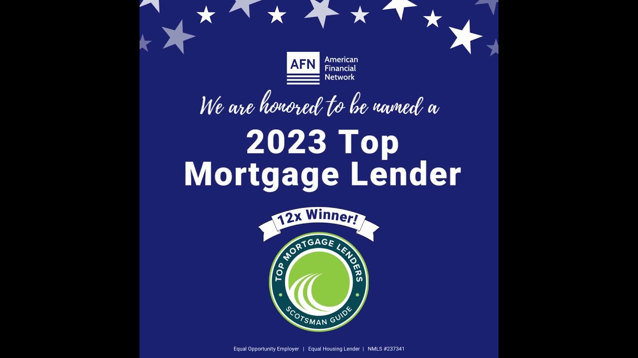 Top Mortgage Lenders Award for American Financial Network