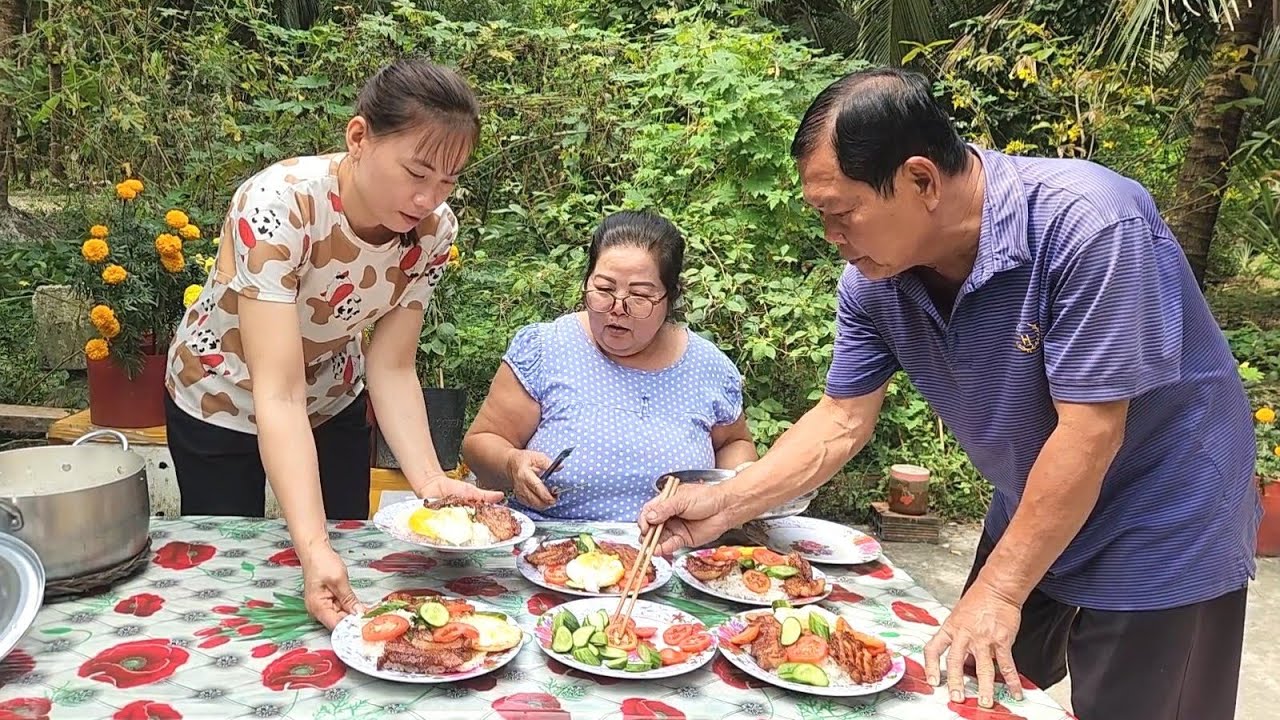 Chuẩn Vị Cơm Quê với Món Cơm Tấm Thịt Nướng Thơm Ngon Khó Cưỡng | TKQ & Family T1971