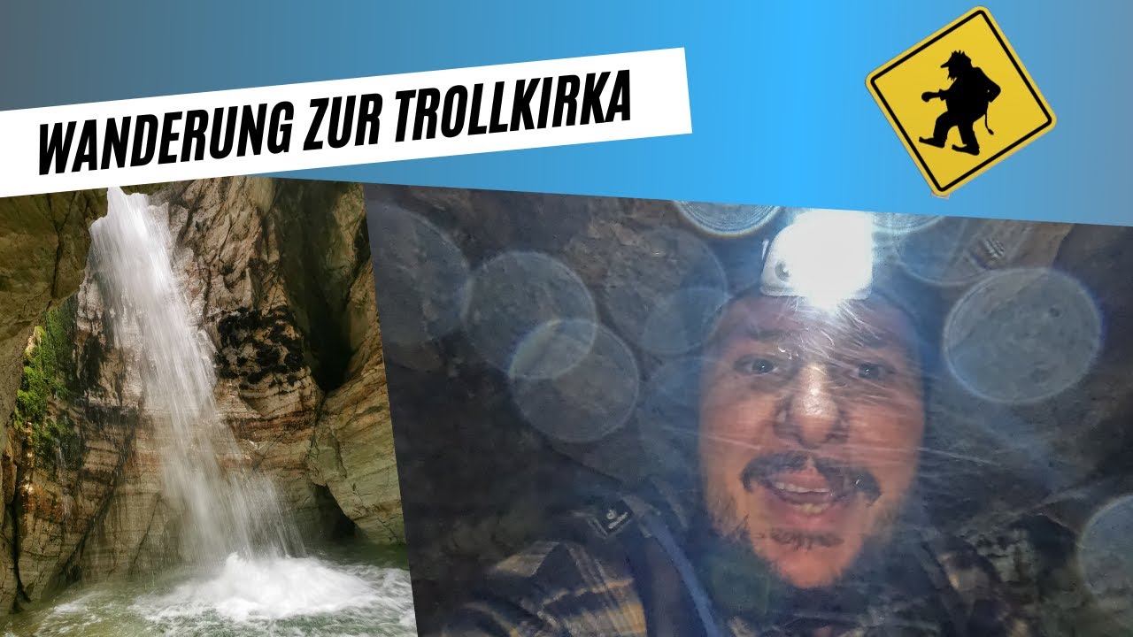Wanderung zur TROLLKIRKA | Spektakulärer Wasserfall IN einer Höhle