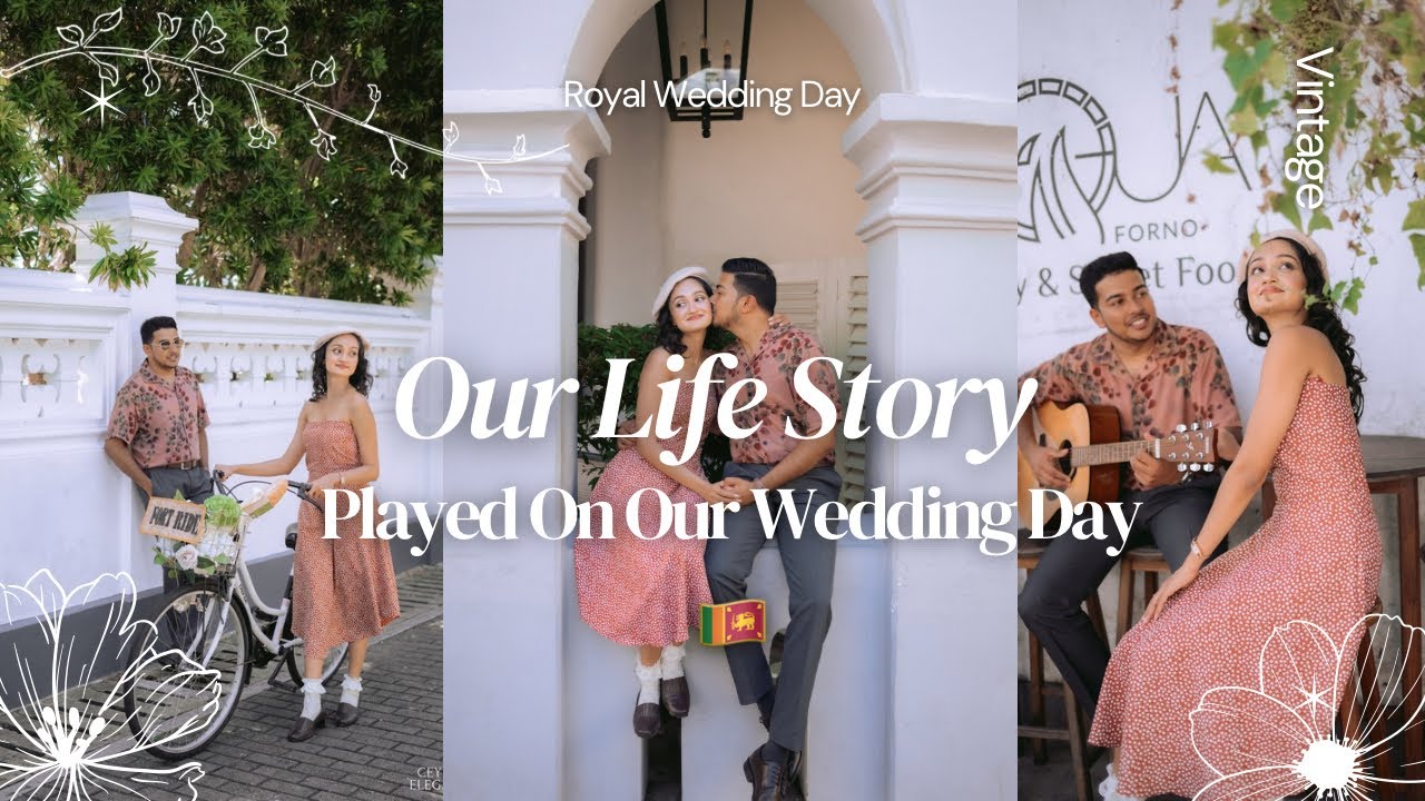 Our Life Story Played On Our Wedding Day🇱🇰🎀|wedding එකේ play කර අපආදරකතාව❤️