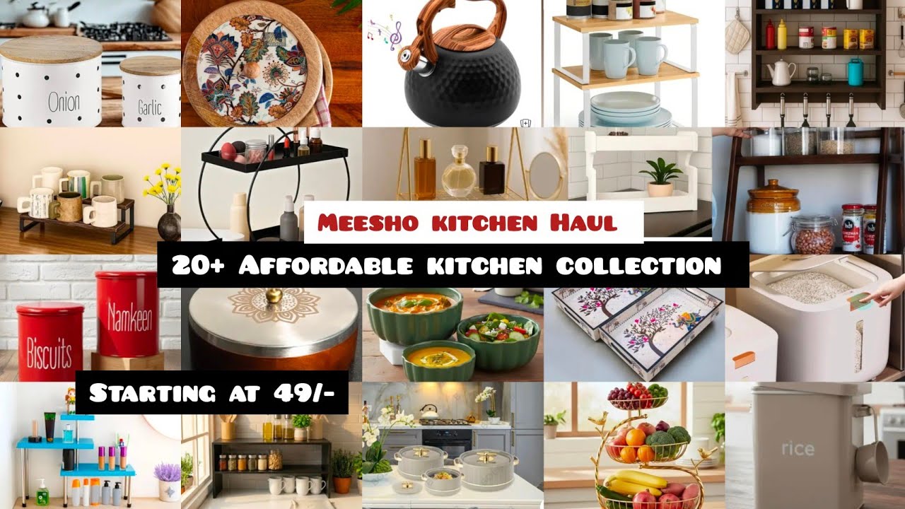 20+Affordable & trendy kitchen collection 🌼 Meesho kitchen Haul | Starting at just 49/- #meesho 