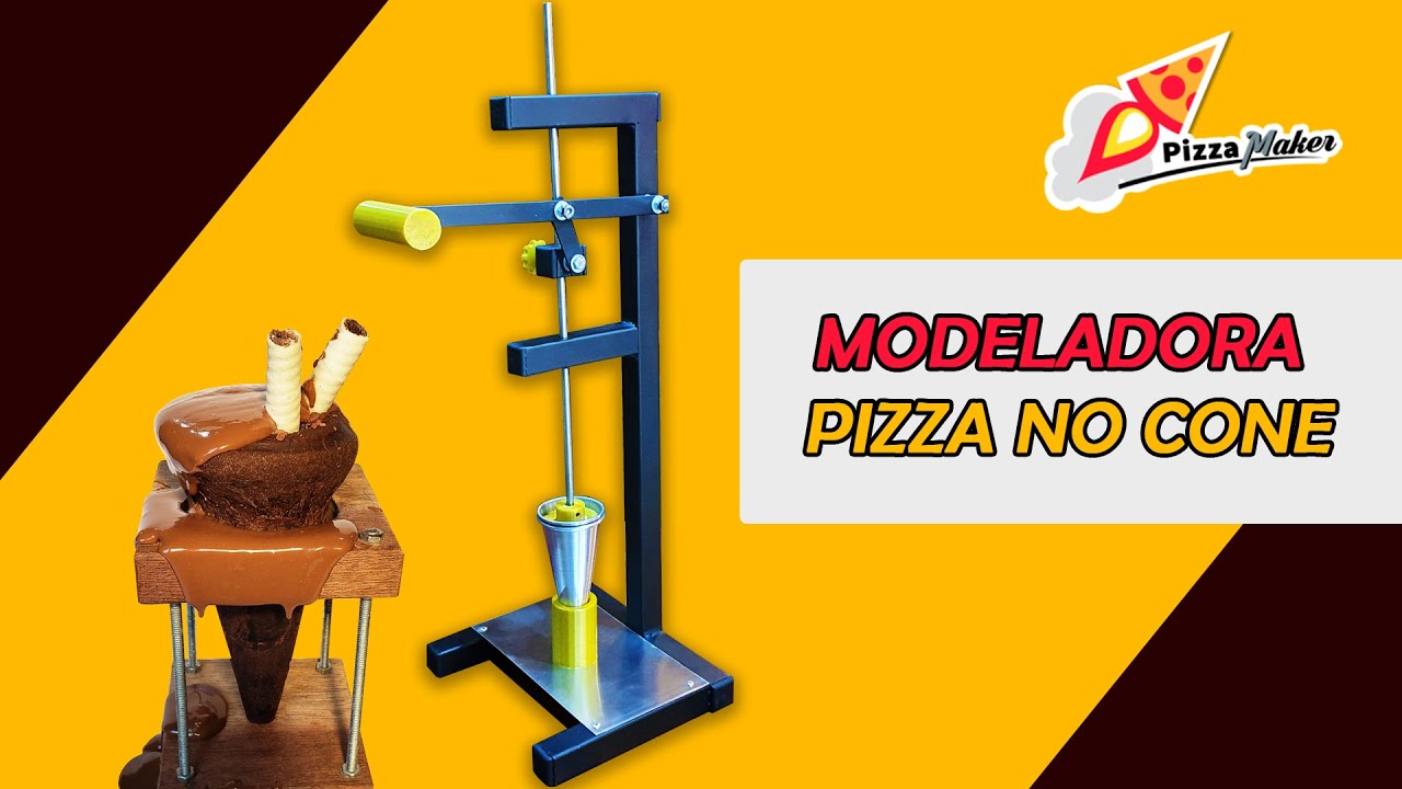 Modeladora pizza cone com FRETE GRÁTIS + Camiseta chef BRINDE!