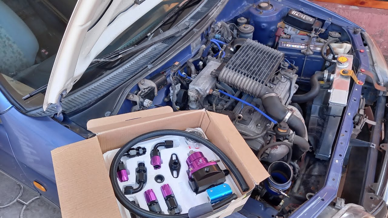 ⚠️instalé regulador presión  de bencina y cambio de  bandejas para el toyota🐌