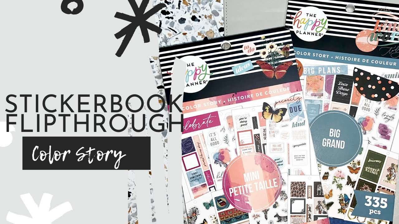 The Happy Planner Color Story Stickerbook Flipthroughs