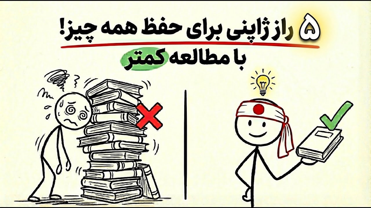 ۵ راز دانش‌آموزان ژاپنی برای حفظ همه چیز با مطالعه کمتر!
