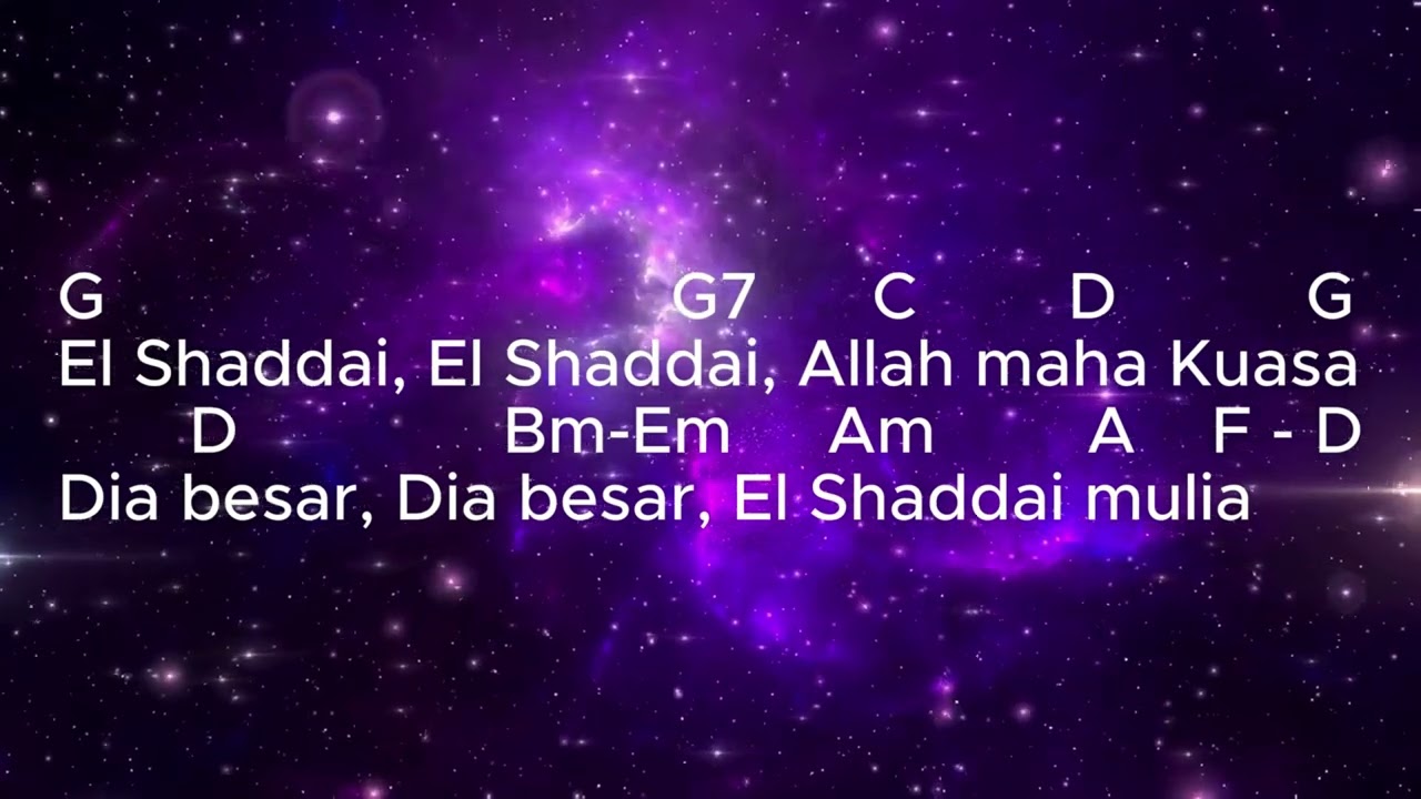 Lyrics Chords - El Shaddai (GMS Worship Cover)