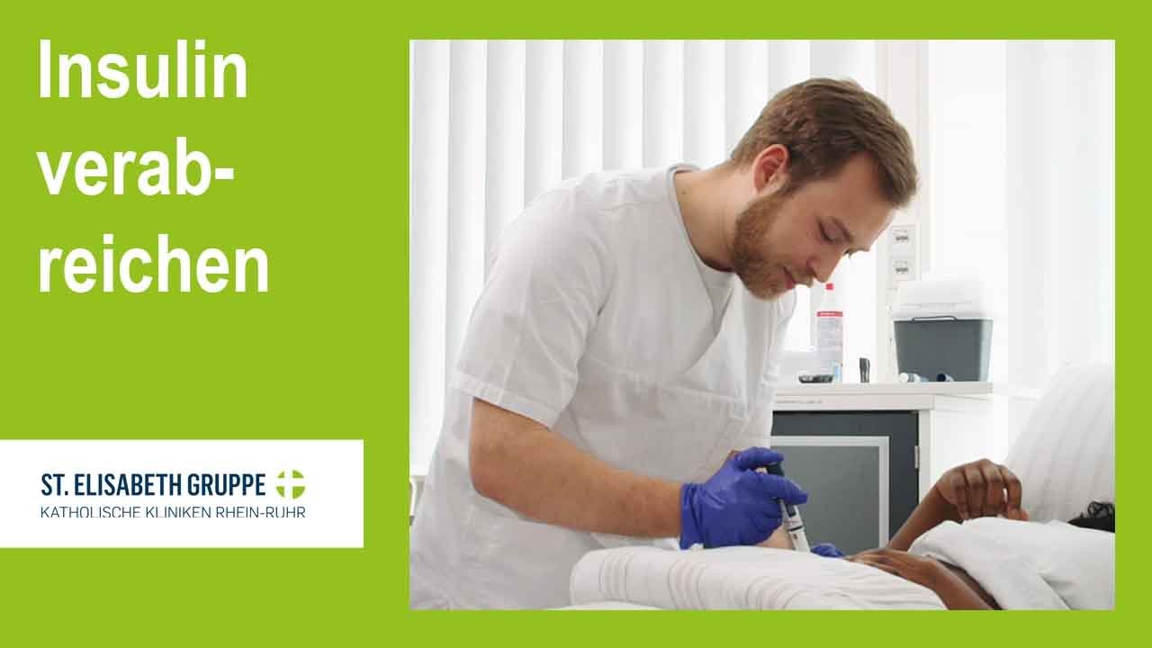 Insulin verabreichen - Einblick in die Pflegeausbildung der St. Elisabeth Gruppe