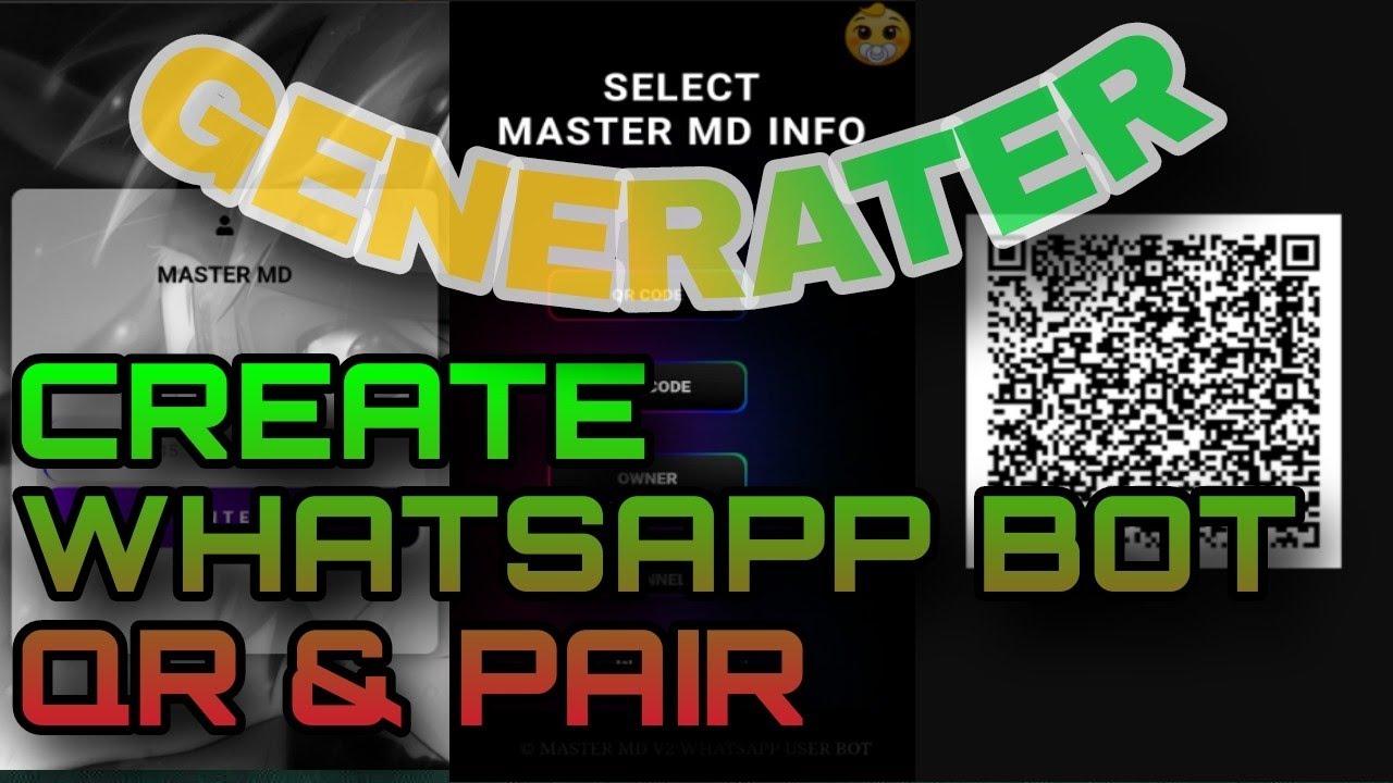 How to Create WhatsApp Qr code and Pair Code | Bot qr | Pair code | Deploy Bot | MASTER-MD