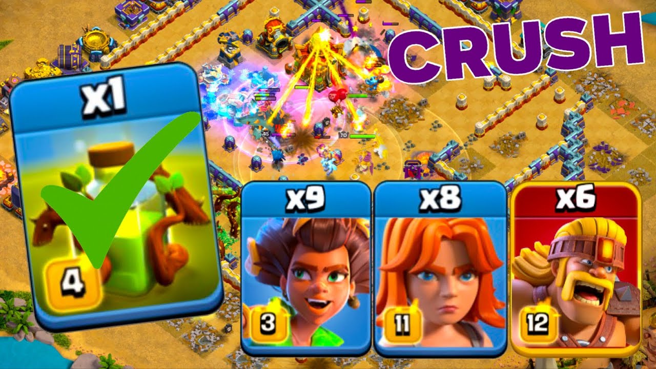 Overgrowth Power! TH16 Root Rider Valks Smashing High Common Legend League Bases!