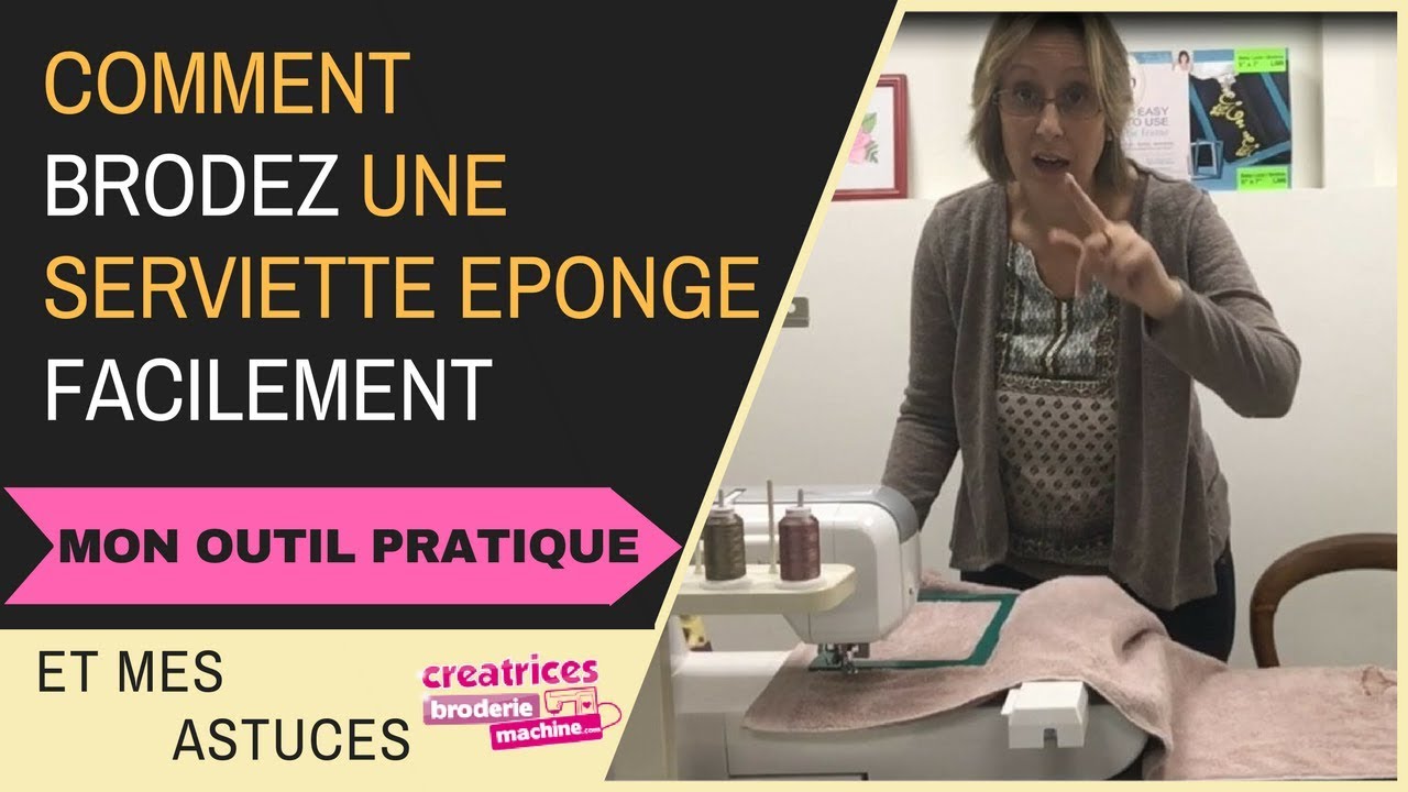 BRODERIE MACHINE : Brodez les éponges facilement avec le cadre magnétique DIME