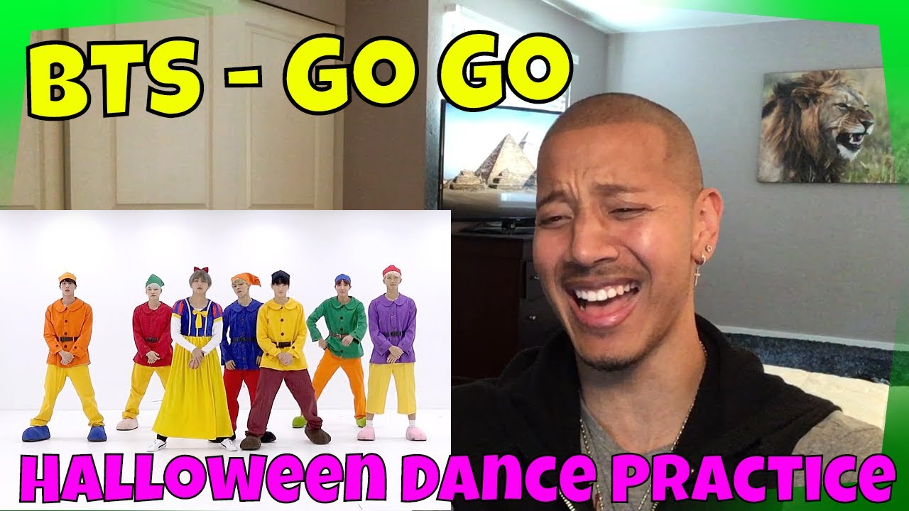 BTS (방탄소년단) - GO GO Music Bank Comeback | Dance Practice Halloween Version REACTION