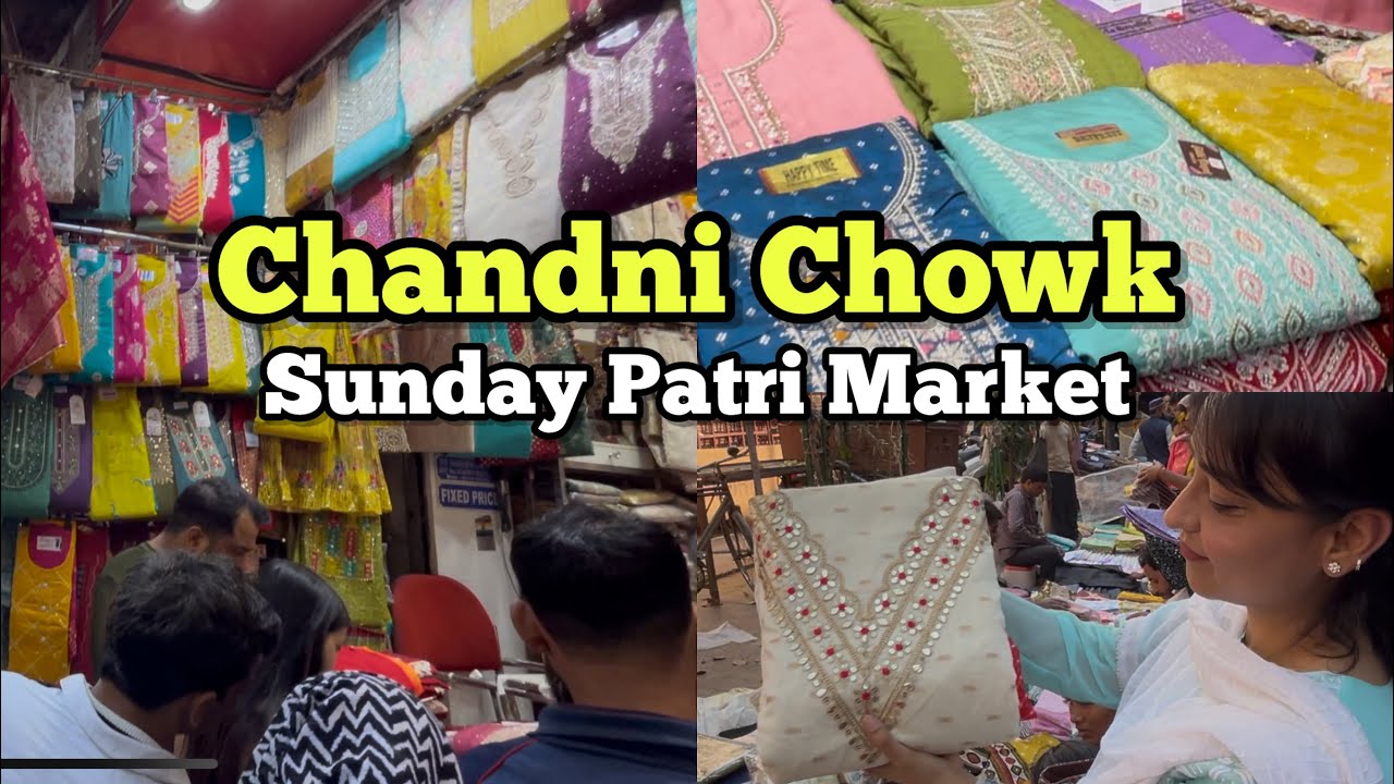 Chandni Chowk Sunday Patri Market | Cheapest Market | Delhi Shopping