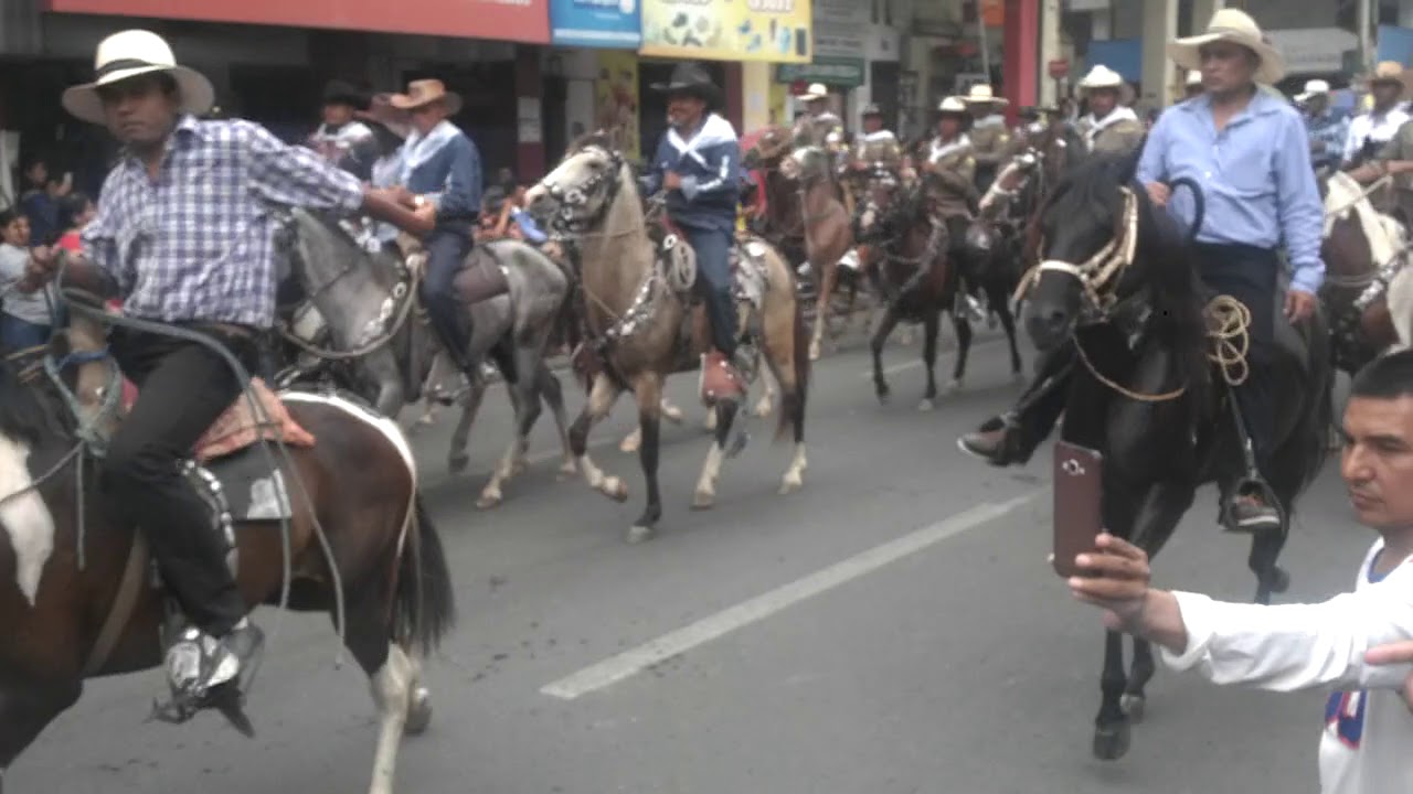 Cabalgata en Milagro, en homenaje a prov.Guayas.