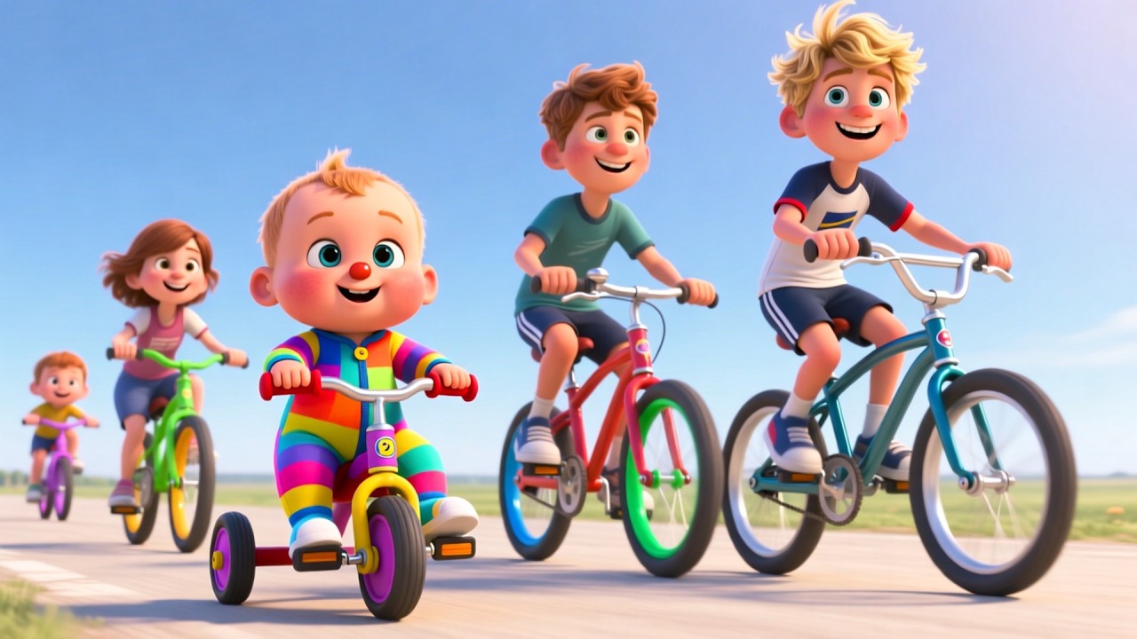 Riding Bikes Together 🚴 | Fun Learning & Play for Kids | Toddler Adventure Video