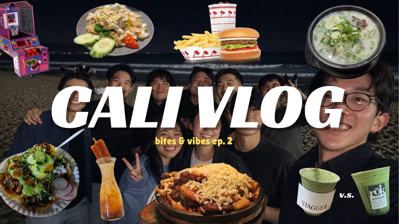 IN-N-OUT, TACOS, THAI FOOD, ARCADE GAMES, & MORE || DAY 2&3 IN CALI