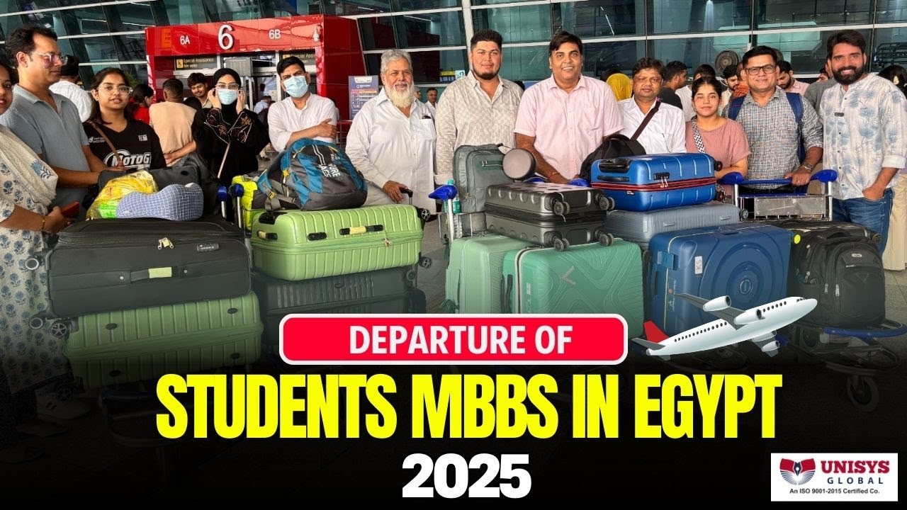 Departure of Students for MBBS in Egypt 2025 ✈️| MBBS in Egypt for Indian Students