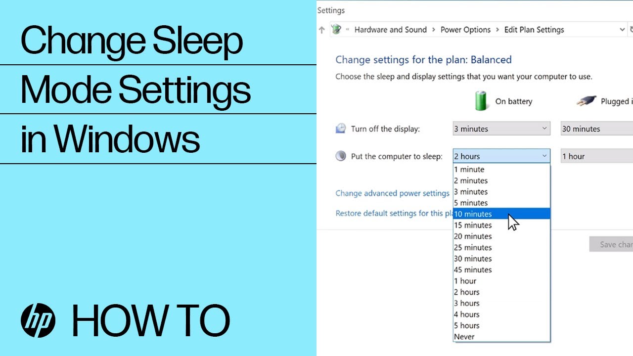 Change Sleep Mode Settings in Windows | HP Computers | HP