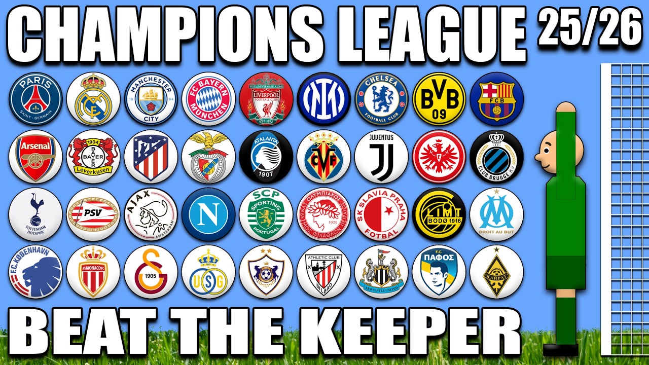 Champions League 2025/26 - Beat The Keeper - Who Will Win?