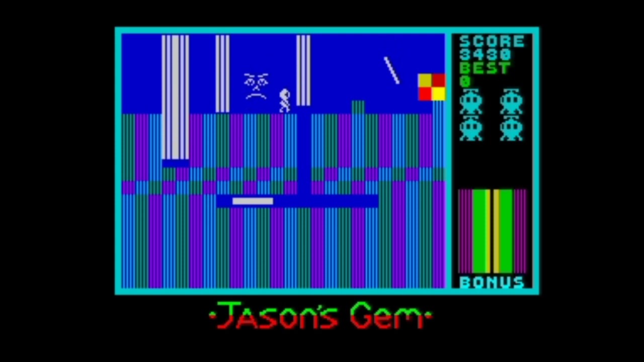 Jason's Gem (1985 / 2019 re-crack) Walkthrough, ZX Spectrum