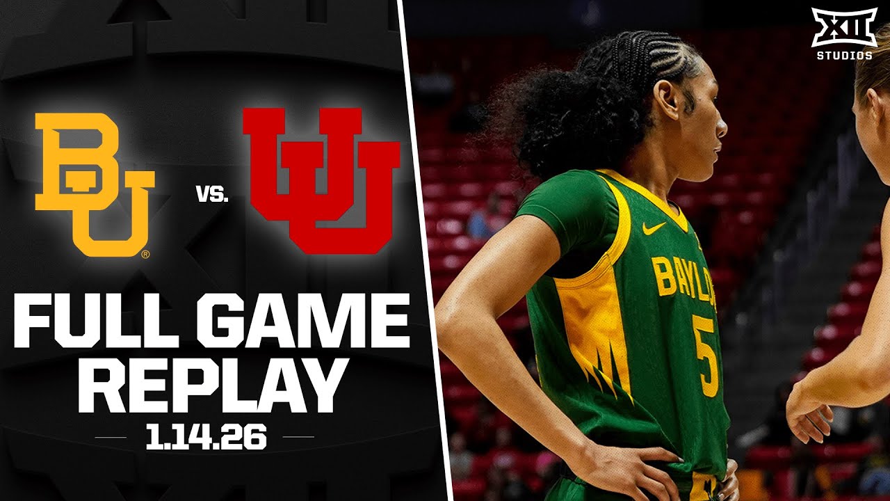 Baylor vs. Utah Full Game Replay (1.14.26) | 2025-26 Big 12 Women's Basketball