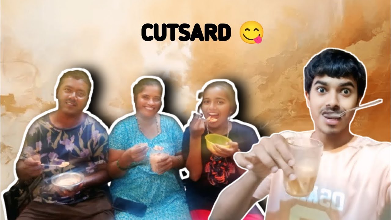 Ghar per custard banaya tha bahan