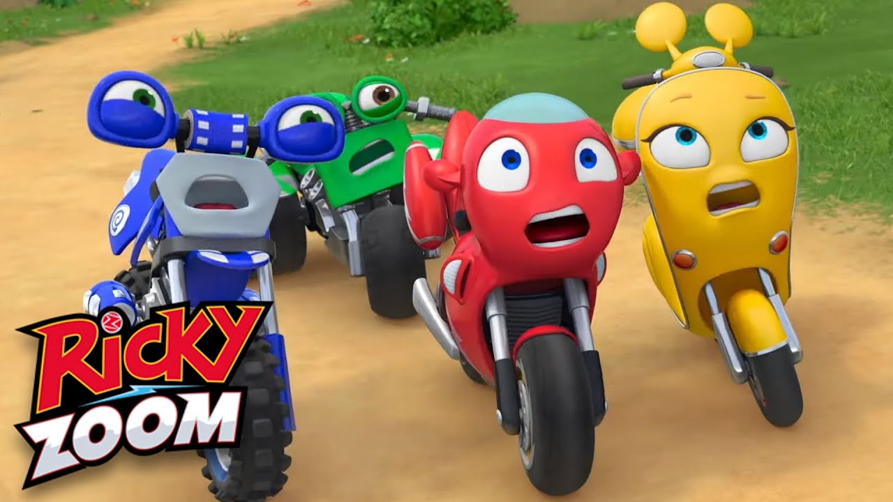 O Distintivo Mágico ⚡️Não esmague quadrinhos! ⚡️ Desenho Animado De Moto | Ricky Zoom Brasil