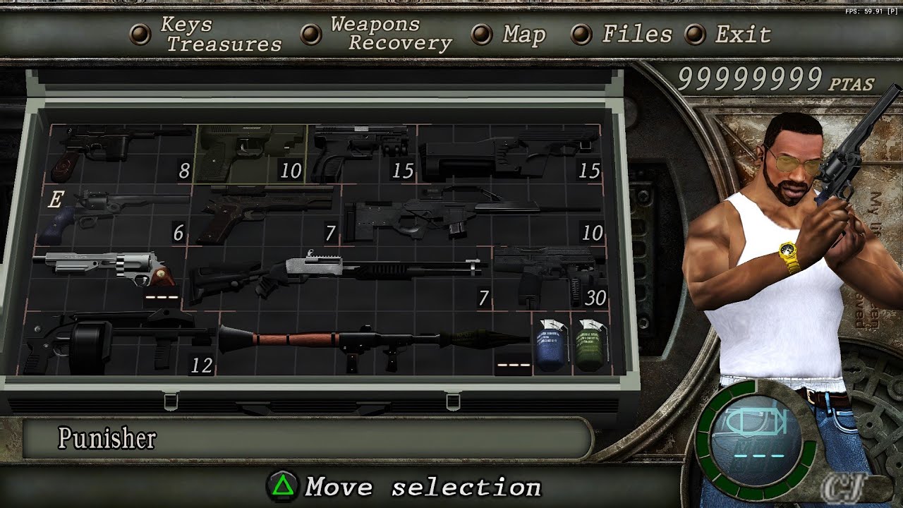 Resident Evil 4 CJ Mod on AetherSX2 & PCSX2 | GTA San Andreas CJ Skin in RE4