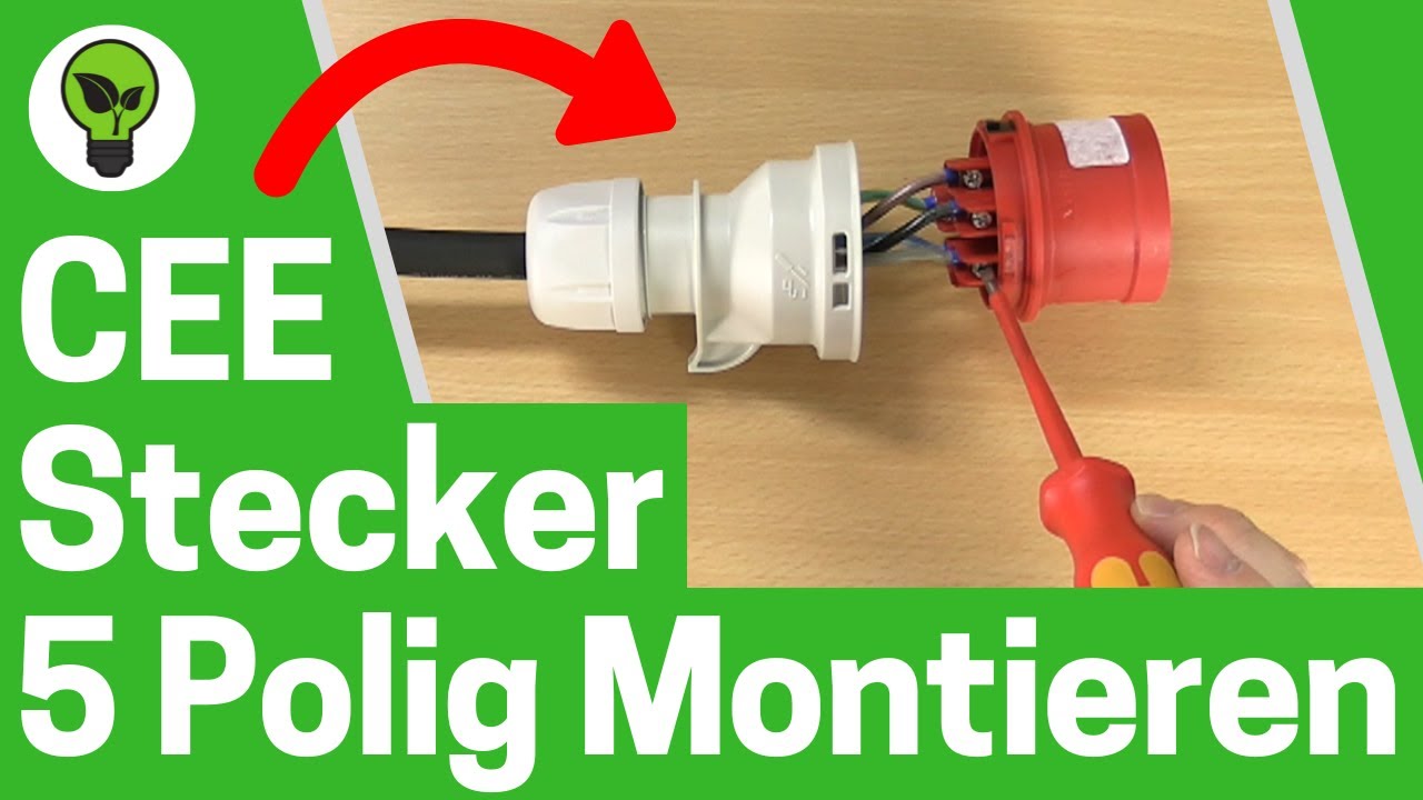 CEE Stecker Anschließen ✅ TOP ANLEITUNG: Wie 400V Kraftstromstecker 16A & 32A an Kabel Montieren???