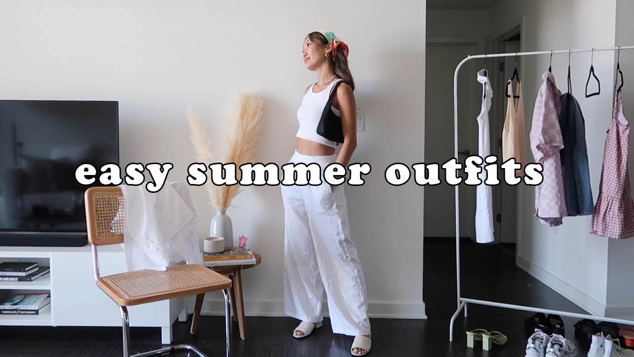 EASY AND CASUAL SUMMER OUTFIT IDEAS! (simple and cute looks)
