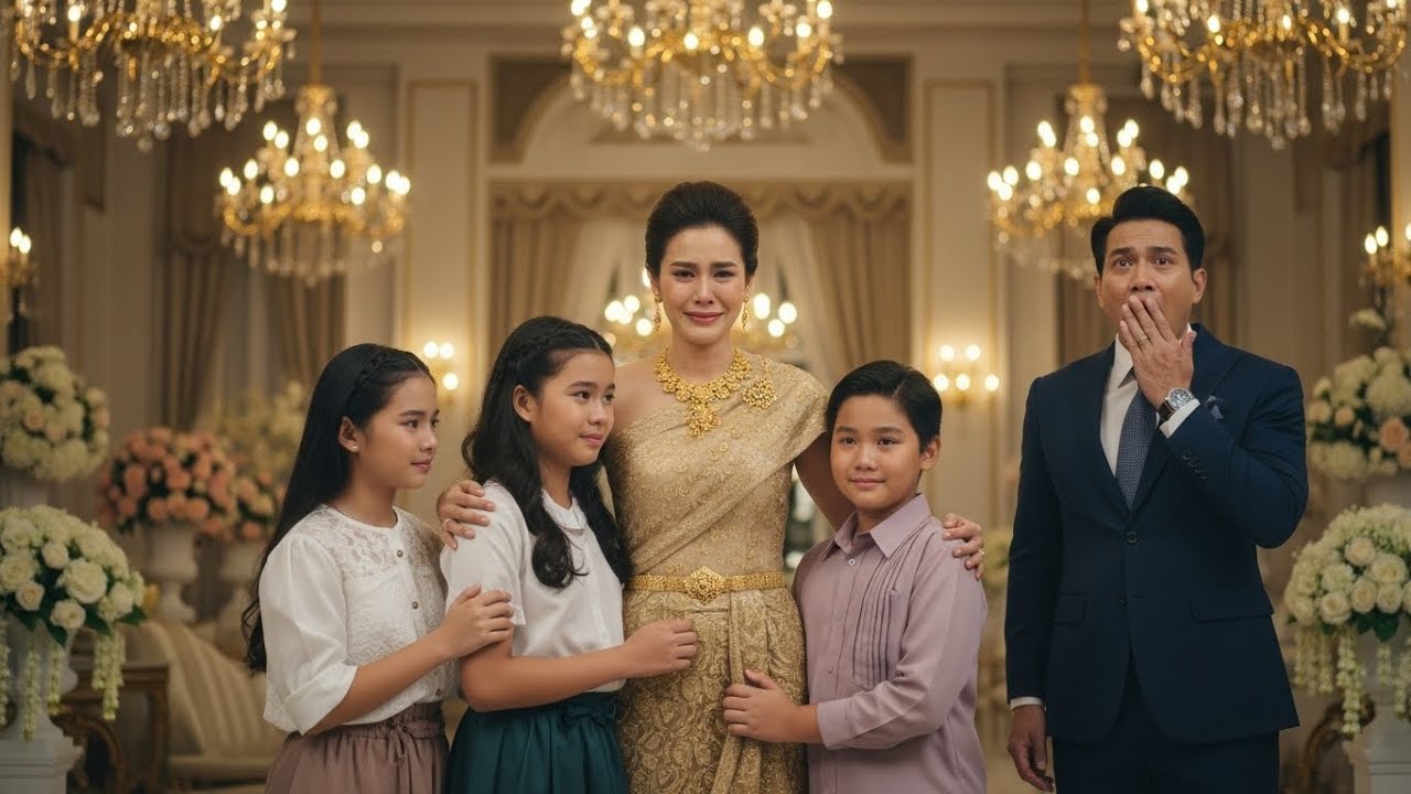 เชิญภรรยาเก่ามางานแต่งเพื่อดูถูก — แต่มหาเศรษฐีถึงกับร้องไห้เมื่อเธอมาพร้อมลูกสามคน!