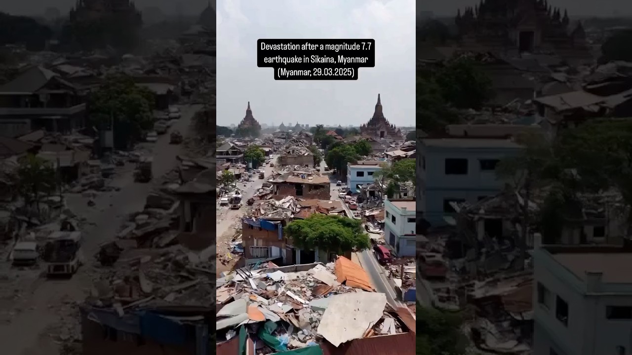 Breaking News: Powerful Earthquake Rocked Myanmar & Thailand: Shocking Footage Reveals Destruction!